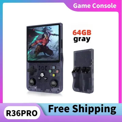 New R36 Pro Open-source Retro Handheld Video Game Console and 3.5-inch IPS Screen Portable Pocket Linux System Game Player