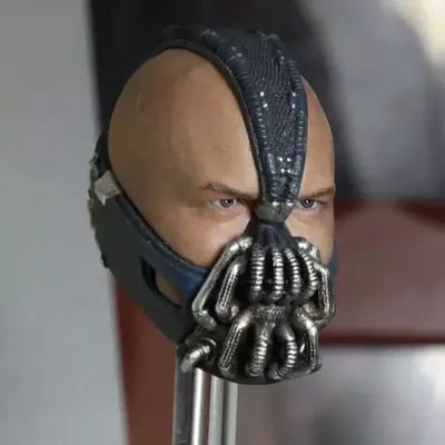 1/6 Bane Head Sculpt Male Soldier Head Carving Model Fit 12'' Action Figure Body Dolls