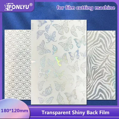 FONLYU 3D Shiny Transparent Back Cover Sticker Protector Movie Skin Hydrogel Film For Sunshine Rockspace Cutting Plotter Machine