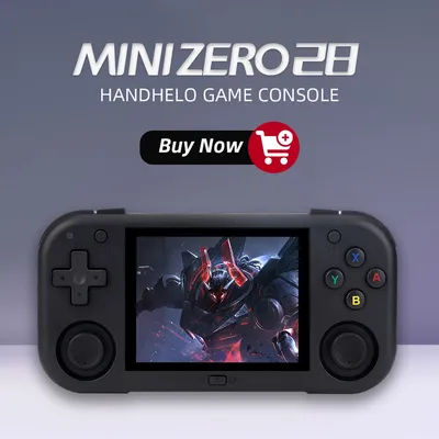 AMPOWN Mini Zero 28 Retro Video Handheld Game Players Consoles 2.8 Inch IPS OCA Viewing Angle Portable Game Android System Gift