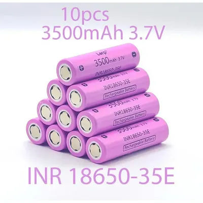 100% original lithium-ion rechargeable battery, 18650 3500mAh, 3.7V 25A, discharge INR18650 3500mAh, strong light flashlight. Po