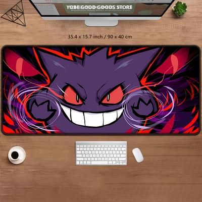 TEMU 1pc Large Gaming Mouse Pad - Non-slip Rubber Base, Washable, Anti-slip Desk Mat With Vibrant Purple & , Office, School, Home Decor, Office Desk Mat | Design | Washable Mat, Mouse Pads For Desk