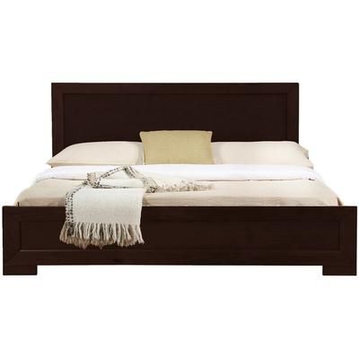 Trent Wooden Platform Bed in Walnut, Queen by Camden Isle in Espresso (Size TWIN)