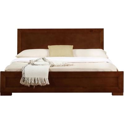 Trent Wooden Platform Bed in Walnut, Queen by Camden Isle in Walnut (Size TWIN)