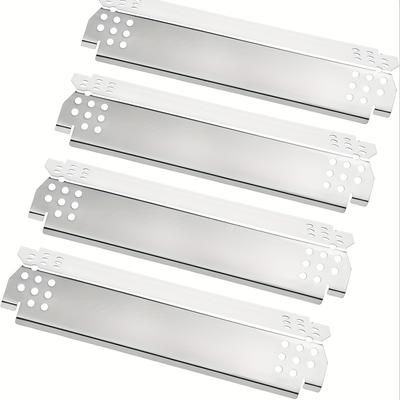 "TEMU 4pcs Iron Replacement Griddle Plates, 14 9/16" X 3 3/8", Compatible With , Charbroil, Kitchenaid, Uberhaus Gas Grills, For Outdoor Patio Bbq Camping Accessories"