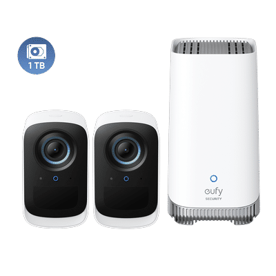 eufyCam S300 (eufyCam 3C) + 1 TB Hard Drive White