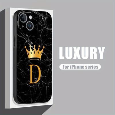 TEMU Letter D Phone For 15 14 11 - Matte Shockproof