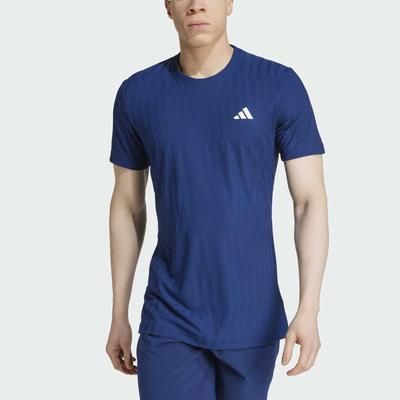 adidas Climacool+ Airchill Freelift Tee 2025 Men's Tennis Apparel Dark Blue