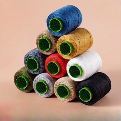 TEMU The 10pcs Set Is Suitable For Denim Thick Thread, And Strand Thick Clothing Repair Thread Is Suitable For Repairing Jeans, Blankets, Backpacks, Clothes, Etc