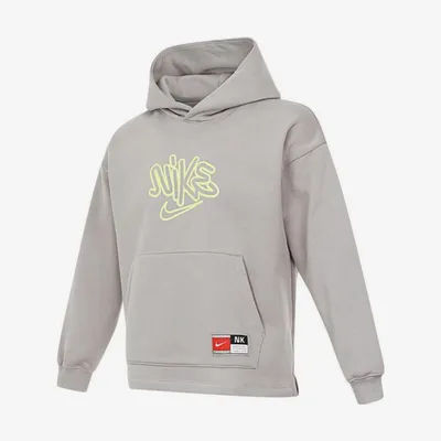 Nike Official Genuine 2025 Spring Kids' Warm Printed Fleece Basketball Sweatshirt HF8158-009
