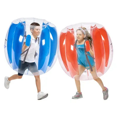 SucceBuy 2-Pack 2/3FT Inflatable Bumper Balls Body Sumo Zorb Balls for Kids & Teens Durable PVC Human Hamster Bubble Balls