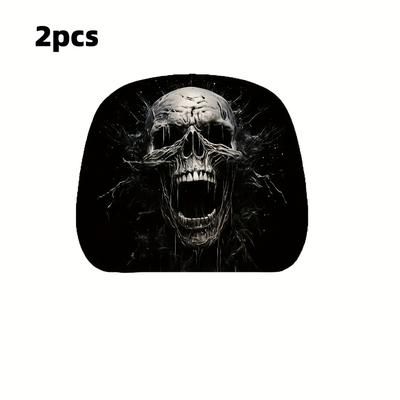 TEMU 2pcs Print Cover - Stylish Black Universal Fit, No Filler, Durable Material, Vehicle Interior Accessory, Accessory | Edgy | Covers,