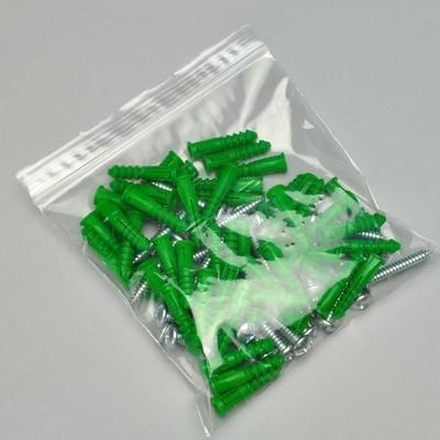 LK Packaging F20208 Zipper Seal Top Bag - 8"L x 2"W, 2 mil LDPE, Clear, Case of 1000