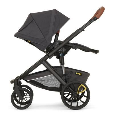 Veer Switch&Roll Luxe Single-to-Double Stroller + Infant Essentials Bundle - Gray Granite