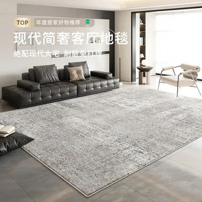 Tapis de salon lavable et essuyable, tapis de chevet de chambre à coucher, tapis de sol rétro imperméable, grande surface, couverture complète