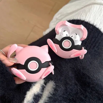 Pour étui Airpods, Pokemon Ball Mew housse antichoc en Silicone pour écouteurs pour Airpods Pro 2 étui/Airpods 4 étui enfants garçons filles