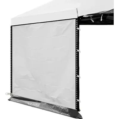Canopy Sidewalls for 10x10 Tent with Hook and Side Zippers only 1 Piece, White and Silver Sunscreen and rainproof Only sidewall