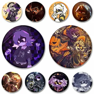 Funny Horror Anime Murder Drone Lapel Pins Cartoon N Cyn Badge Brooch Pin Jewelry Decoration Accessories Friends Kids Toys Gifts