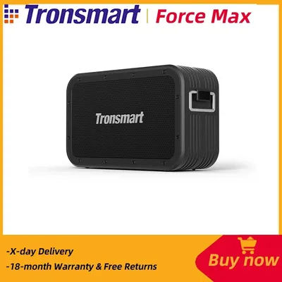 Tronsmart Force Max haut-parleur 80 W puissant haut-parleur Bluetooth avec TWS, Bluetooth 5.0, étanche IPX6, Powerbank intégré