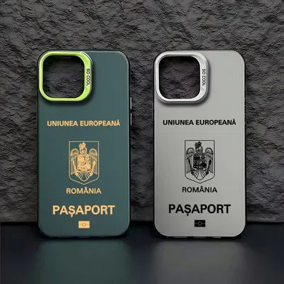 Romania Passport Phone Case For iPhone 16 15 14 13 12 11 mini Pro Max X XR XSMAX 8 7 Plus Anti Fall