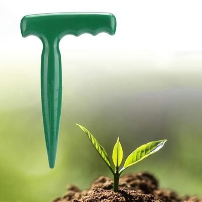 TEMU 1/2pcs Manual Bulb Planter - Handheld Soil Hole Puncher For Sowing And Seedlings, Seed Planter Garden Seeding Tool, No-electricity Gardening Supplies For Planting Bulbs & Sprouting Seeds