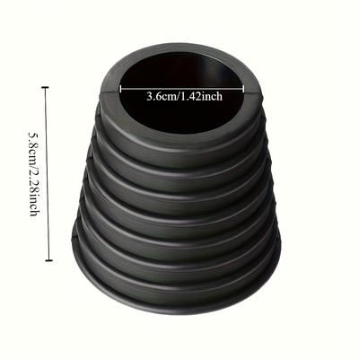 TEMU Umbrella Cone Wedge Plug For 38mm Patio Table Hole Opening Parasol Stand - Durable Plastic, Non-slip Design For Secure Outdoor Use, Garden Parasol Base | Sleek Black Finish | Easy Setup
