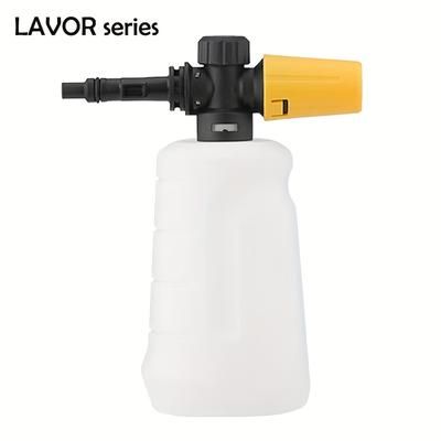 TEMU 1pc Lavor Series High Pressure Snow Foam Lance Washer Kit With Adjustable Nozzle, 700ml Foam Cannon, And Soap Generator For Car Wash And Cleaning, Without Battery