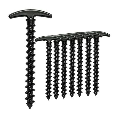 10 Pack Spiral Plastic Tent Stakes,Ground Anchors Perfect For Camping Hiking Tent Outdoor Camping Pegs Tent Pegs Screw
