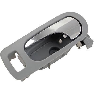 Dorman Interior Door Handle Plastic Gray bezel with chrome lever Help Series, Front, Driver Side, Lifetime limited warranty 81826