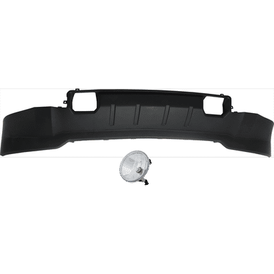 JC Whitney Valance Plastic Textured Air Deflector, Front, Lower, 1-year unlimited-mileage warranty KIT-050225-100