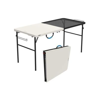 Lifetime Products 5-ft Fold-in-Half Camping Table White 280875