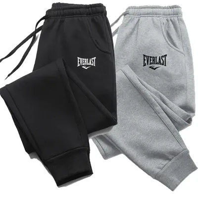 New Printed Pants EVERLAST Men Women Running Pants Joggers Sweatpant Sport Casual Trousers Fitness