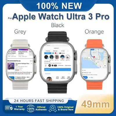 2025New DT Ultra 3 Pro Google carte NFC Smartwatch 32G mémoire musique vidéo NFC Bluetooth appel étanche Smartwatch pour Android iOS