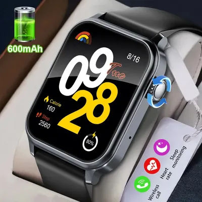 LIGE montre intelligente femmes hommes 1.83 "HD Smartwatch avec GPS sport piste fréquence cardiaque moniteur de sommeil IP68 étanche appel musique contrôle
