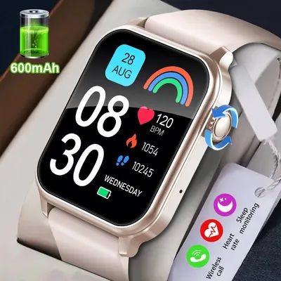 LIGE nouvelle montre intelligente femmes 600mAh batterie Extra Large montre personnalisée visage pression artérielle Sport Bluetooth appel voix Smartwatch hommes