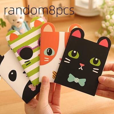 TEMU 8- Pocket Notebooks, Notepad, Cartoon Softcover Notebook, Creative Gift Set For Office And Study