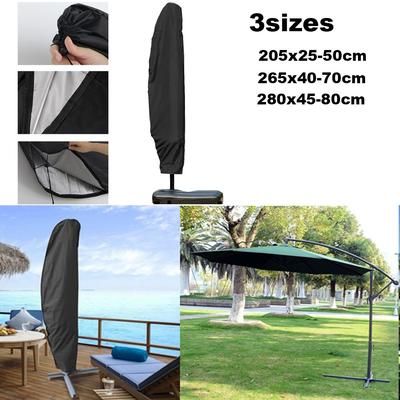 TEMU S/m/l Heavy Duty Parasol Cover Cantilever Outdoor