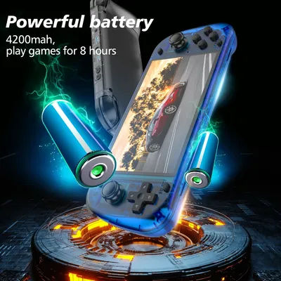 R50S Retro Handheld Games Console 128G 5.1inch IPS Screen Two-player Online Game 64GB Console Retro Game R36S