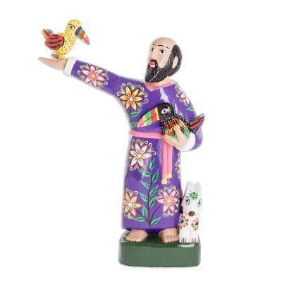 Blessed Are the Animals,'Purple Robed Image of Francis of Assisi from Guatemala'