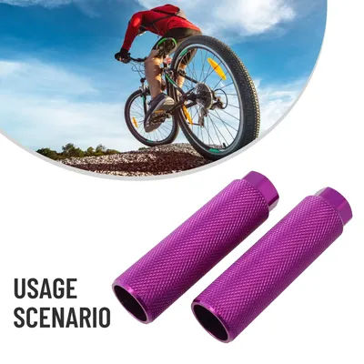 1pair Bicycle Foot Pegs 100x28MM Aluminum Alloy Anti-Skid Foot Lever Fit 3 8 Inch Axles For-BMX Bike Knurled Pegs Accessories
