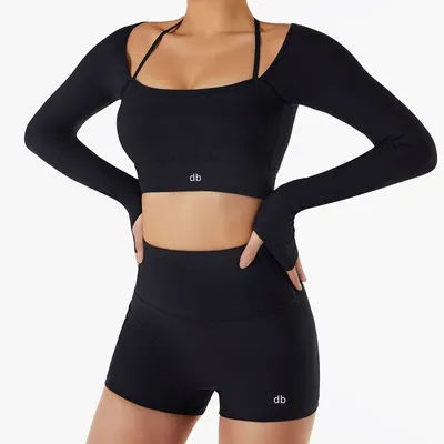 Summer Ladies' Leggings Fitness Yoga Shorts for Women Fyfne High-waisted Hip-lifting Tight and Brand Fashionable Sports