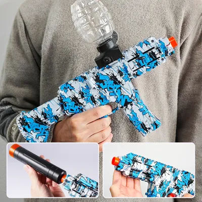 M416 Mini Electric Ball Blaster Toy Gun, High-Speed Rechargeable, Summer Outdoor Fun, Family Pool/BBQ Games(No Bullets)