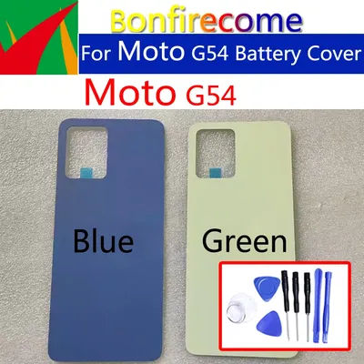 Housing Case For Motorola Moto G54 XT2343-1 XT2343-2 Battery Back Cover Rear Door Replacement