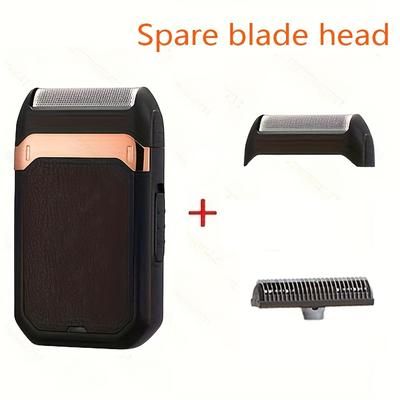TEMU Feiyba 2-in-1 Electric Shaver With Pop-up Beard Trimmer, Rechargeable Usb, Blades, Long - Ideal For Use, Portable