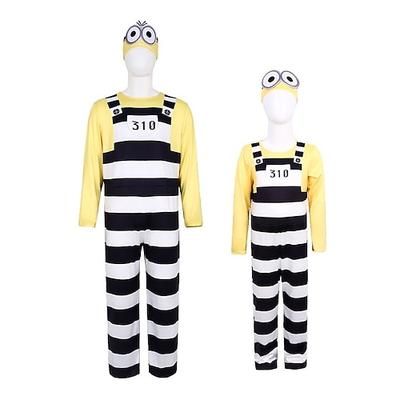 Occhiali gialli Vestito Costume Body Film d'avventura Cartone Animato for Unisex Bambini Adulti Halloween Carnevale Performance Vestirsi in modo educativo Vestiti per eventi scolastici