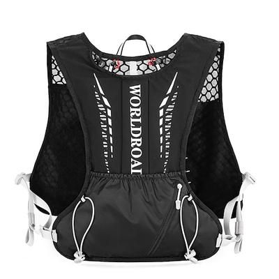 Gilet da corsa Pacchetto d'acqua Gilet di idratazione Manicotti Riflettente Impermeabile Asciugatura Rapida Nylon per Maratona Escursionismo Jogging