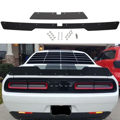 Becquet arrière en osier pour Dodge Challenger 2015 – 2021, 2 pièces, becquet arrière en osier avec caméra de sauvegarde, pour modèles SRT RT hallcat Scat Pack