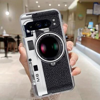 TEMU Luxury Classic Camera Phone Case For Pixel 9 9pro Xl 8 8a 8pro 7 7a 7pro 6 6a 6pro 5 5a Black Frosted Shock-proof Fall-proof Protection Cover Shell