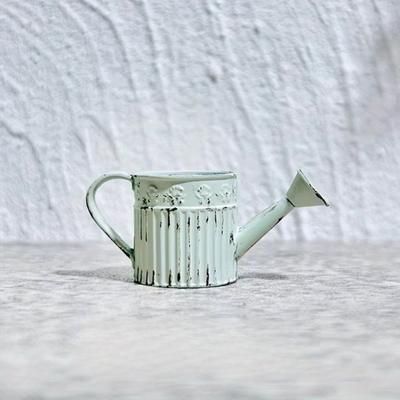 TEMU A Miniature Vintage Metal Watering Can Model For Dollhouse Decoration, Summer-themed Rustic Decor.