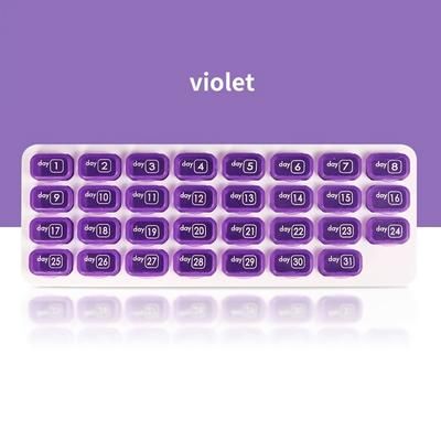 TEMU Pill Organizer Monthly- 31 Day Pill Organizer With Large Removable Medication Pods, Portable Pill Case Box And Holder For Daily Medicine And Vitamins, Great For Travel